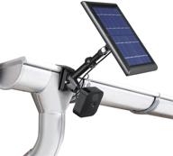 📷 versatile black gutter mount for wyze, blink, ring, arlo, eufy cameras with solar panel compatibility - wasserstein 2-in-1 universal solution logo