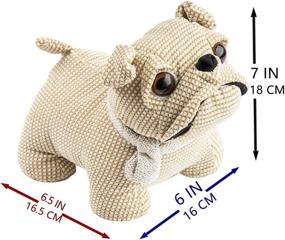img 2 attached to Marwood Cute Door Stopper for Home and Office Decorations - Bulldog Doorstop with Weighted Interior, Fabric Design, Stuffed Animal Door Stopper - Perfect Holiday Décor