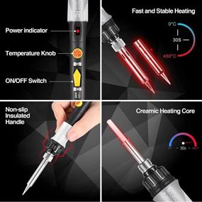 img 2 attached to 🔥 Temperature-Controlled Soldering Iron with Adjustable Heat Settings