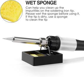 img 1 attached to 🔥 Temperature-Controlled Soldering Iron with Adjustable Heat Settings