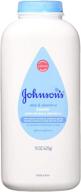 👶 johnson & johnson pure cornstarch baby powder with soothing aloe vera & vitamin-e - 6 pack, 15 oz: gentle care for your little one logo