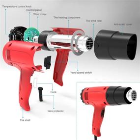 img 3 attached to 🔥 ETEPON HG6618 Temperature Adjustable Heat Gun - 120°F to 1020°F