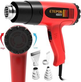 img 4 attached to 🔥 ETEPON HG6618 Temperature Adjustable Heat Gun - 120°F to 1020°F