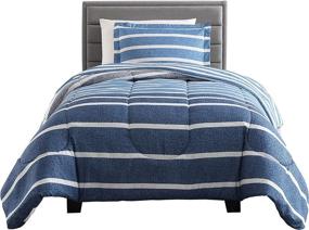 img 3 attached to Inspired Surroundings Harper Stripe Comforter Bedding