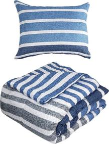 img 2 attached to Inspired Surroundings Harper Stripe Comforter Bedding