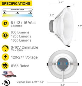 img 3 attached to NUWATT Commercial Downlight Changeable 100 277V