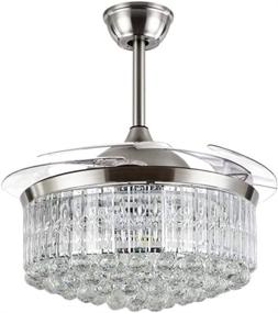 img 4 attached to Cretifity Chandelier Fandelier Retractable Adjustable