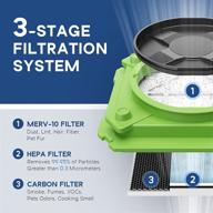 🌬️ alorair 3 stage filtration air scrubber: stackable negative air machine for industrial and commercial use, heavy duty air cleaner with merv-10, hepa, and activated carbon filters - 10 year warranty logo