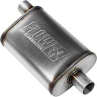 enhancing performance: flow fx 2.25" (off/cen) exhaust muffler logo