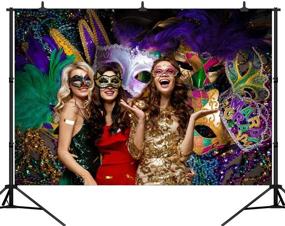 img 3 attached to 🎭 Mardi Gras Wonderland: Carnival-Themed 7x5ft Masquerade Photo Backdrop – Mesmerizing Background for Birthday Parties & Booth Props