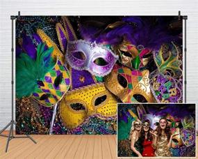 img 2 attached to 🎭 Mardi Gras Wonderland: Carnival-Themed 7x5ft Masquerade Photo Backdrop – Mesmerizing Background for Birthday Parties & Booth Props