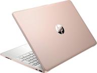 renewed hp 15.6 inch hd laptop with amd ryzen 💻 5 3500u, 8gb ram, 256gb ssd, win10 - rose pink edition logo