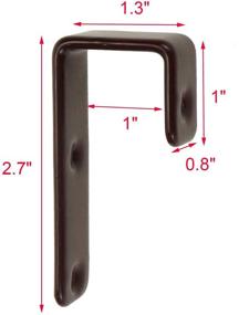 img 2 attached to Enhance Your Bunk Bed Experience with Geesatis 2 Pcs Bunk Bed Ladder Hooks: Sturdy, PVC Coated, Heavy Duty Hook Brackets