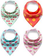 🐾 pet show pet dog cat puppy bandanas - double cotton triangle scarfs for baby head scarfs - pet accessories pack of 4 логотип