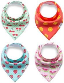 img 3 attached to 🐾 PET SHOW Pet Dog Cat Puppy Bandanas - Double Cotton Triangle Scarfs for Baby Head Scarfs - Pet Accessories Pack of 4