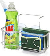 🧽 organize your kitchen sink: simplehouseware caddy organizer for brush and sponge holder, chrome logo