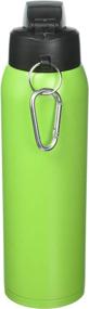 img 1 attached to 💧 Fliptop Aquatix Double Wall Insulated Ultimate Sport Bottle 32 oz - Lime Green Stainless Steel: Stay Hydrated in Style!