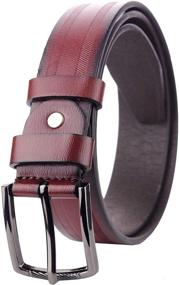 img 3 attached to Eurosport Smooth Bonded Leather Brushed 👔 Men's Belt Collection: Finest Accessories for Style