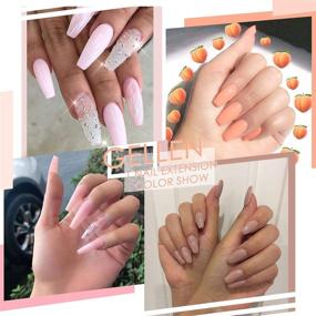 img 2 attached to 💅 Гелевое наращивание ногтей Gellen Poly - Набор укрепляющего геля - 20 г 6 цветов - Натуральный нюдовый розовый - Профессиональное качество салона - Легкое создание дизайна ногтей - Набор для французского маникюра - Все в одном