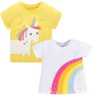 👕 vaschy basic tee shirts for little girls (size 2-6t) - ideal t-shirts for kids and toddlers logo