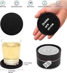 img 3 attached to 🍽️ Silicone Absorbent Coasters for Dishwasher - Advanced Absorption