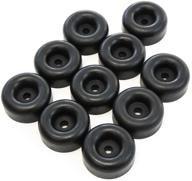 10 rubber bumpers for trailer ramp door truck - 2.5 inch round replacement cargo stop by red hound auto logo