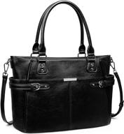 👜 s zone leather satchel shoulder handbag: trendy women's handbags & wallets for every occasion logo