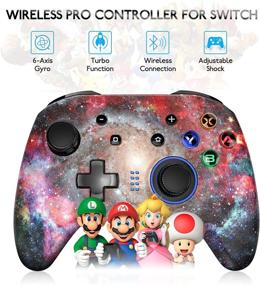 img 2 attached to REDSTORM Controller Bluetooth Vibration Compatible Nintendo Switch