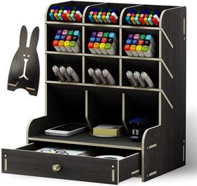 img 4 attached to Detachable Multifunctional Organizer 8 3X5 9X10 Needed Black B11