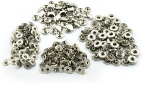 img 1 attached to 🧥 Premium 120 Sets: 10mm Metal Snap Fasteners for Clothing & Leather Crafts