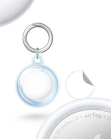 img 4 attached to 📸 [Free Film Set] Protective Clear Case for Apple AirTag 2021 Car Keys Finder - Full Body Protection Tracker with AirTags, Clip, Small Keychain Ring Protector, Mini Key Loop Holder - Ideal for Pets Dog Collar Tags