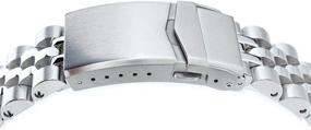 img 1 attached to 💎 Polished Jubilee Bracelet for Seiko SBDC001: An Exquisite Accessory