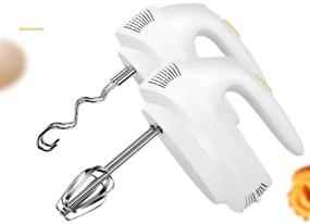 img 1 attached to 🔌 2020 Upgrade 5 Speeds Hand Mixer Electric - Powerful 180W Handheld Mixer with Turbo Button for Cakes, Dough, Batters, Meringues & More