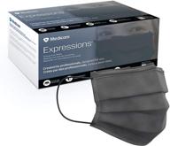 👂 medicom expressions earloop face black: reliable earloop face masks for enhanced protection logo