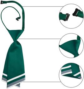 img 1 attached to Allegra Pre Tied Uniform Necktie Adjustable