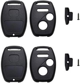 img 1 attached to QIYANUA 3 Buttons Replacement Key Fob Keyless Entry Remote Shell Case &Amp Interior Accessories