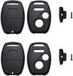 qiyanua 3 buttons replacement key fob keyless entry remote shell case &amp interior accessories logo