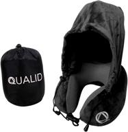 «🌟 повысьте комфорт в путешествиях с qualid travel pillow hoodie - максимальная мягкость, надежная поддержка шеи для бесперебойного сна, регулируемый дизайн на один размер подходит всем». логотип