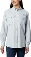 👕 columbia women's pfg bahama ii upf 30 fishing shirt for long sleeve protection logo