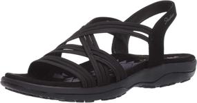 img 4 attached to 👡 Stylish and Supportive: Skechers Women's Multi Strap Sandal Women's Shoes