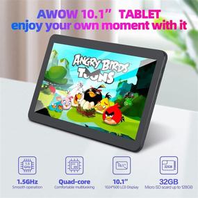 img 3 attached to 📱 10.1 Inch Android 10Go Tablet, Quad-Core, 1.5GHz, 2GB RAM, 32GB Flash, 1024x600 LCD Display, 0.3MP & 2MP Camera, 2.4G WiFi, Bluetooth 4.0, 5000mAh Battery Capacity, Black