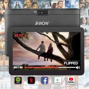 img 2 attached to 📱 10.1 Inch Android 10Go Tablet, Quad-Core, 1.5GHz, 2GB RAM, 32GB Flash, 1024x600 LCD Display, 0.3MP & 2MP Camera, 2.4G WiFi, Bluetooth 4.0, 5000mAh Battery Capacity, Black