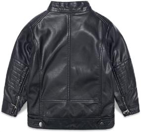 img 3 attached to Children's Motorcycle Leather 🧒 Jacket by LJYH - Boys' Clothing