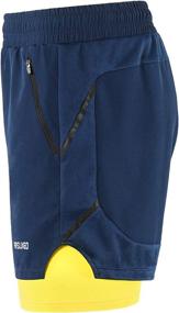 img 3 attached to ARSUXEO Men's 2-in-1 Active Running Shorts | 2 Zipper Pockets | B191