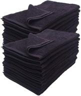 🚿 simpli-magic black towels, 16"x27", pack of 24 logo