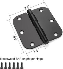 img 1 attached to 🚪 Interior Radius Corner Haidms Hinges