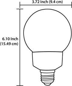 img 2 attached to 💡 Sunlite 05321-SU CFL G25 Globe Light Bulb, 25W (75W Equivalent), 120V, Medium (E26) Base, Compact Fluorescent, 1125 Lumens, 8000-Hour Life, UL Listed, 1 Pack, 50000K Super White