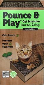 img 2 attached to 🐱 Enhance Your Cat's Playtime with Pounce & Play DWSTPC-01 Cat Scratcher, Perfect for All Sizes