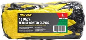 img 1 attached to 🧤 Nitrile Coated Gloves - Firm Grip (10-Pack)