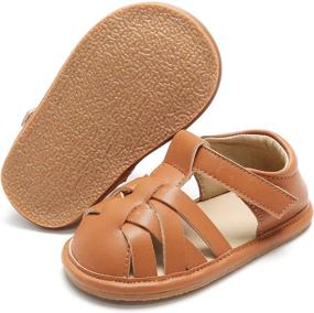 img 1 attached to Ultimate Comfort and Style: Kiderence Baby Girls Infant Sandals - First Toddler Sandals for Girls - Kids Shoes for Unmatched Cuteness!